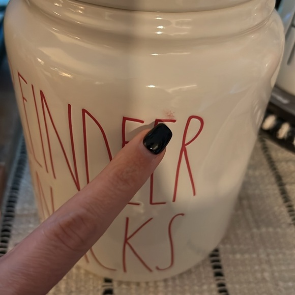 Rae Dunn Reindeer Snacks Kitchen Cookie Canister - Picture 5 of 10